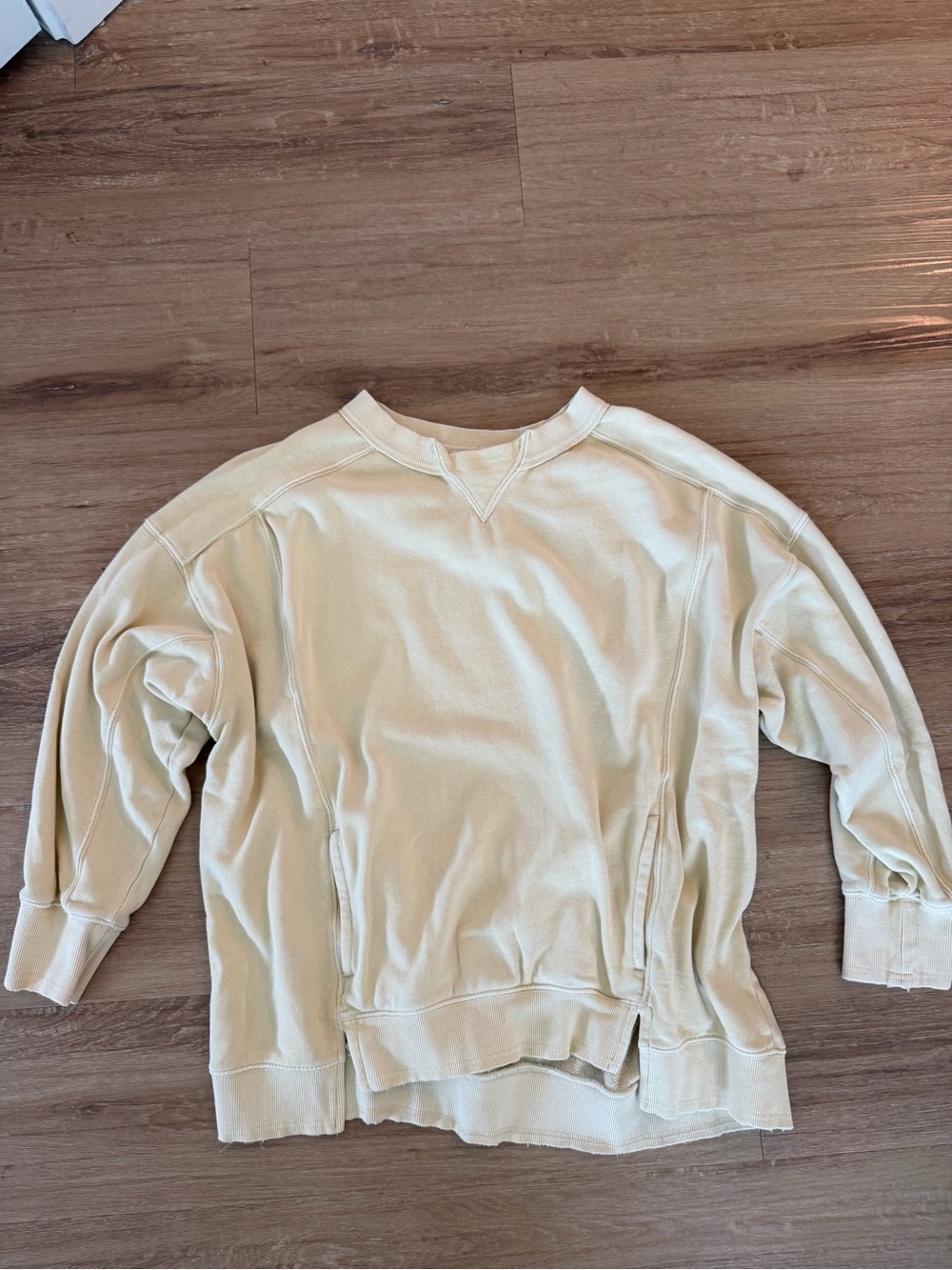 FP Movement Crewneck Sweatshirt in Light Yellow